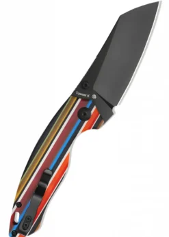 Kizer Knives TOWSER K, Serape, G10-Griff, schwarze Klinge, Taschenmesser