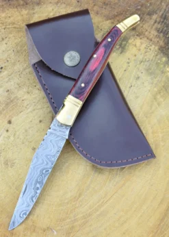 Klappmesser mit Damaststahlklinge
