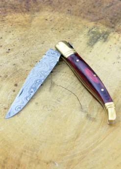 Klappmesser mit Damaststahlklinge