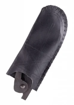 Klappmesser mit Lederhülle, handgeschmiedet