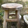 Kleiner Holz-Hocker, ca. 31 cm hoch