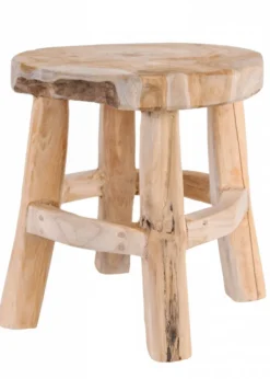Kleiner Holz-Hocker, ca. 31 cm hoch