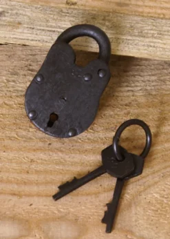 Kleines Vorhängeschloss mit 2 Schlüsseln