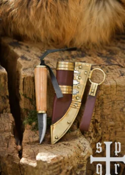Kleines Wikinger-Messer, Karbonstahl, Fibelmesser