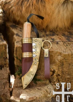 Kleines Wikinger-Messer, Karbonstahl, Fibelmesser