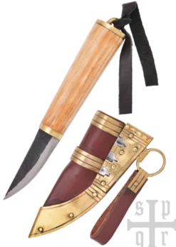 Kleines Wikinger-Messer, Karbonstahl, Fibelmesser