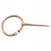 Kleine Wikinger Fibel mit Verzierung, Bronze