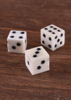 Knochenwürfel, 3 Stück