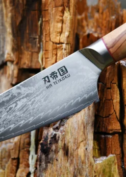 Kochmesser, 16,5 cm Klingenlänge, Damaststahl