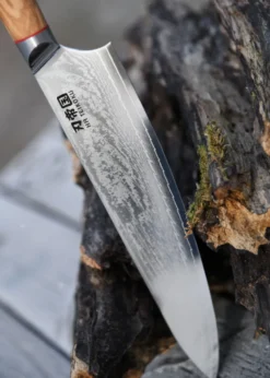 Kochmesser, 24 cm Klingenlänge, Damaststahl