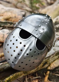 Kreuzfahrer Spangenhelm mit Gesichtsplatte, 2 mm Stahl