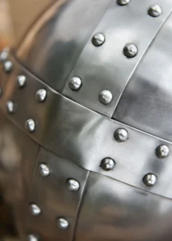 Kreuzfahrer Spangenhelm mit Gesichtsplatte, 2 mm Stahl