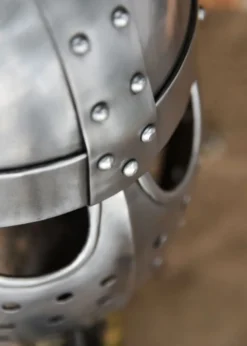 Kreuzfahrer Spangenhelm mit Gesichtsplatte, 2 mm Stahl