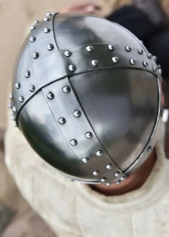 Kreuzfahrer Spangenhelm mit Gesichtsplatte, 2 mm Stahl