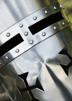 Kreuzritter Helm, 2 mm Stahl