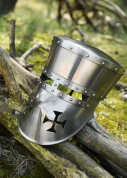 Kreuzritter Helm, 2 mm Stahl