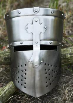 Kreuzritter Helm, Templerhelm, ca. 1200, 1,6 mm Stahl