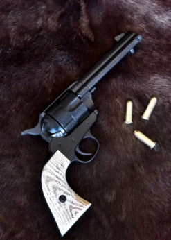 Kurzer Colt-Revolver .45, USA 1873, Schwarz / Elfenbeinfarben, Replik