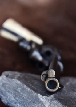 Kurzer Colt-Revolver .45, USA 1873, Schwarz / Elfenbeinfarben, Replik