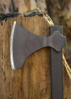Kurze Wikingeraxt, geschmiedet, Antikfinish