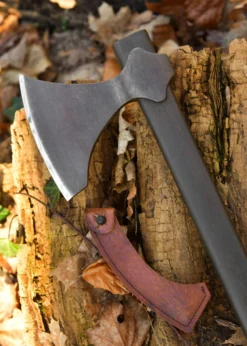 Kurze Wikingeraxt, geschmiedet, Antikfinish