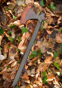 Kurze Wikingeraxt, geschmiedet, Antikfinish