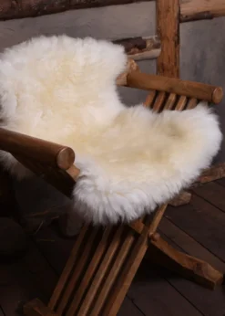 Lammfell, naturweiß, ca. 80 cm Öko-Tex Standard 100 - Schaffell