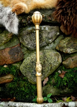 LARP Goldener Melonen-Hammer Huoyan, Polsterwaffe, 45 cm
