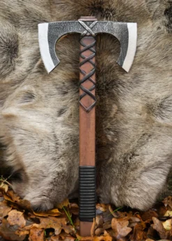 LARP Wikinger Doppelaxt Jorvak, Polsterwaffe, 42 cm