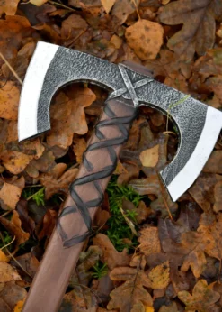 LARP Wikinger Doppelaxt Jorvak, Polsterwaffe, 42 cm
