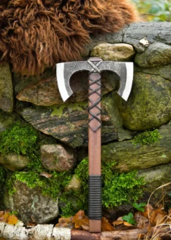 LARP Wikinger Doppelaxt Jorvak, Polsterwaffe, 42 cm