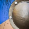 LARP Wikinger Schild Fjorn, blau/braun, 60 cm