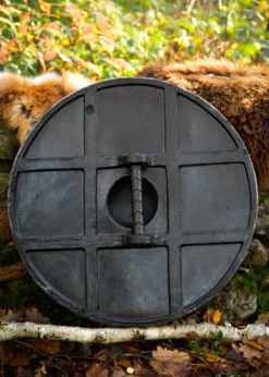 LARP Wikinger Schild Fjorn, blau/braun, 60 cm