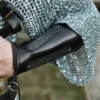 Leder Armschützer Balor mit Metalldetails, schwarz, Paar