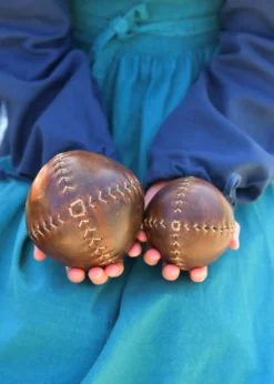 Leder Ball, braun, verschiedene Größen