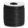 Lederband aus Ziegenleder, Rundriemen 1,5 mm, schwarz, 100 m Rolle