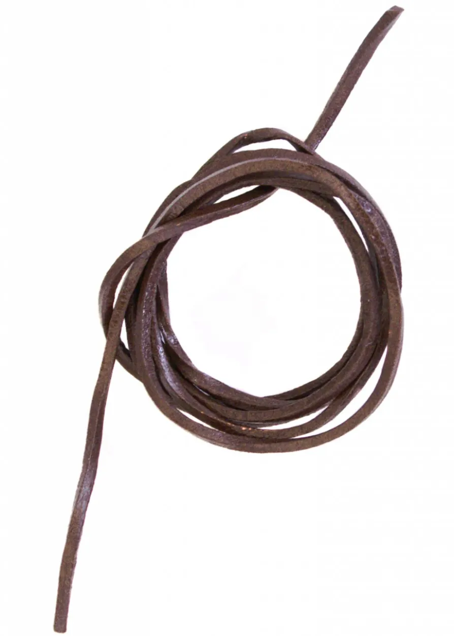 Lederband, Vierkantriemen braun, 100 cm