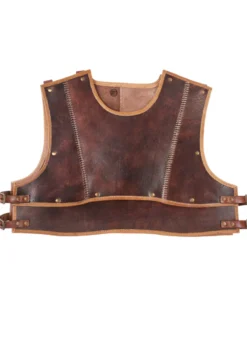 Leder Brustpanzer Arnulf, braun - Lederrüstung