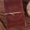 Lederbuch mit keltischem Motiv, Braun, ca. 21 x 14 cm