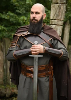 Leder Kragen Arnulf, braun
