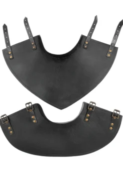 Leder Kragen Balor, schwarz