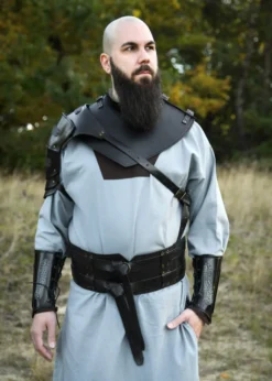 Leder Kragen Balor, schwarz