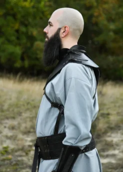 Leder Kragen Balor, schwarz