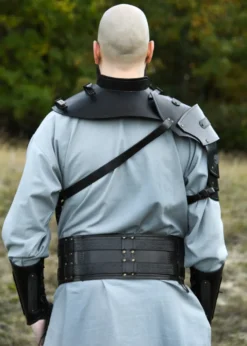 Leder Kragen Balor, schwarz