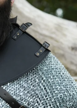 Leder Kragen Balor, schwarz