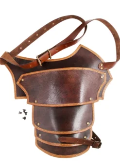 Leder Schulterschutz Arnulf, braun