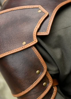 Leder Schulterschutz Arnulf, braun