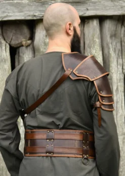 Leder Schulterschutz Arnulf, braun