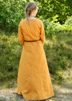 Leichtes Mittelalterkleid Milla, Wikingerkleid, senfgelb