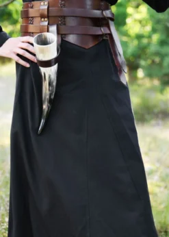Leichtes Mittelalterkleid Milla, Wikingerkleid, schwarz